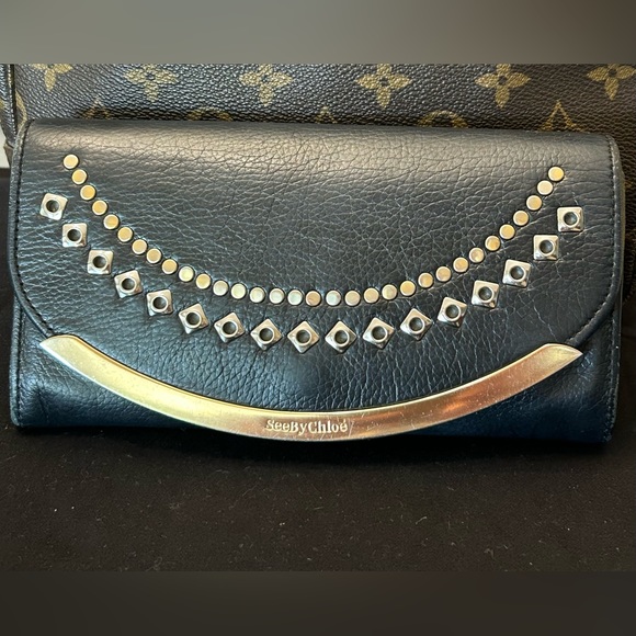 SEE BY CHLOÉ Pebble Leather Long Wallet - Picture 3 of 12